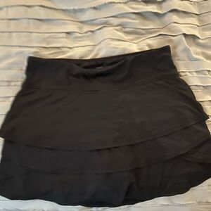 Athleta Black Layered Mini Skirt